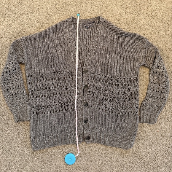Vince knitted by hand cardigan grey Small - Picture 1 of 9